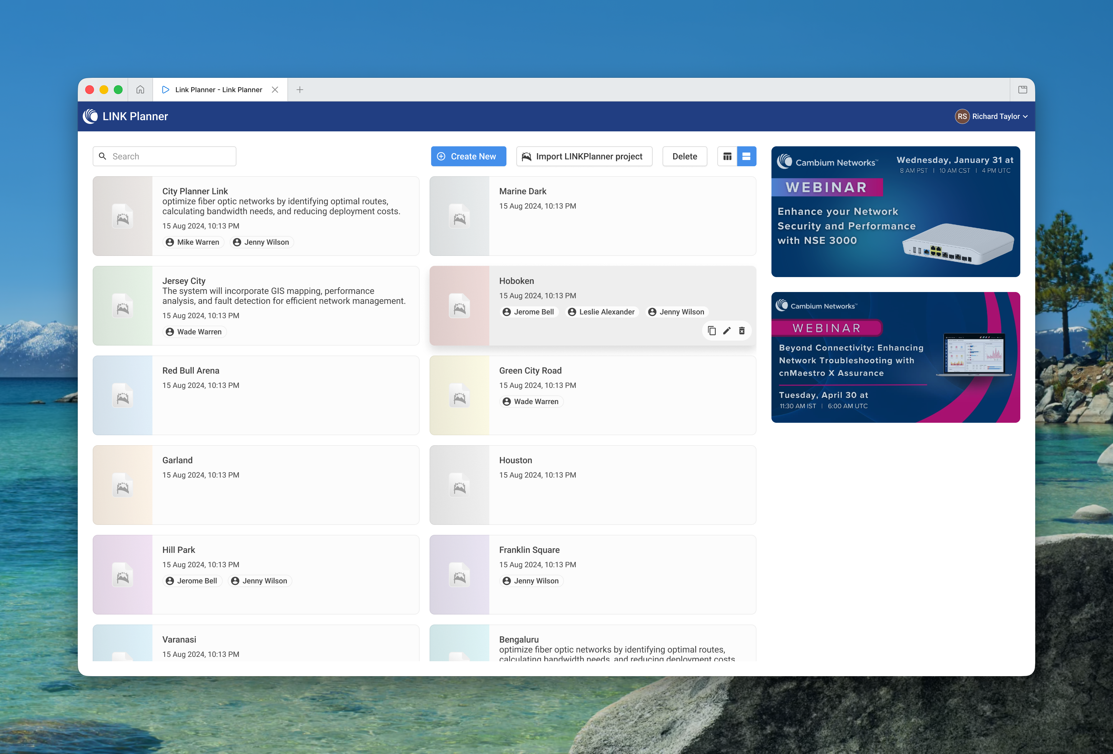 Project Scoping Modal